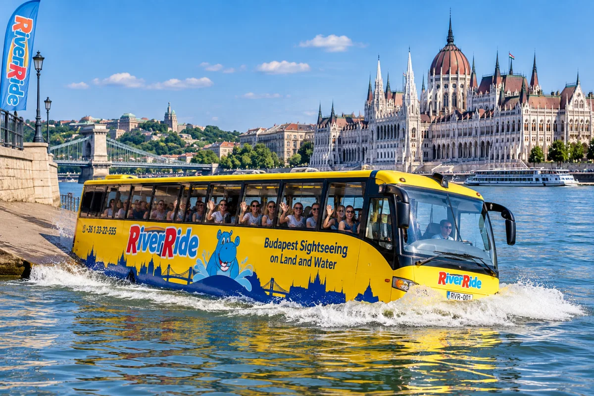 RiverRide floating bus Budapest